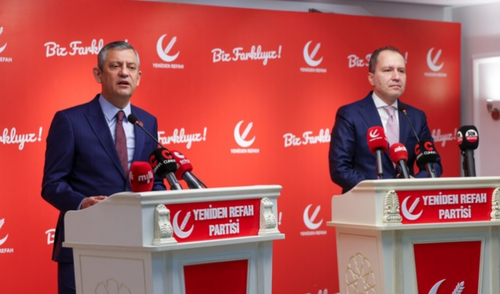 Yeniden Refah Partisi'nden Özgür Özel'e yanıt 'ara seçime hayır, erken seçime evet'