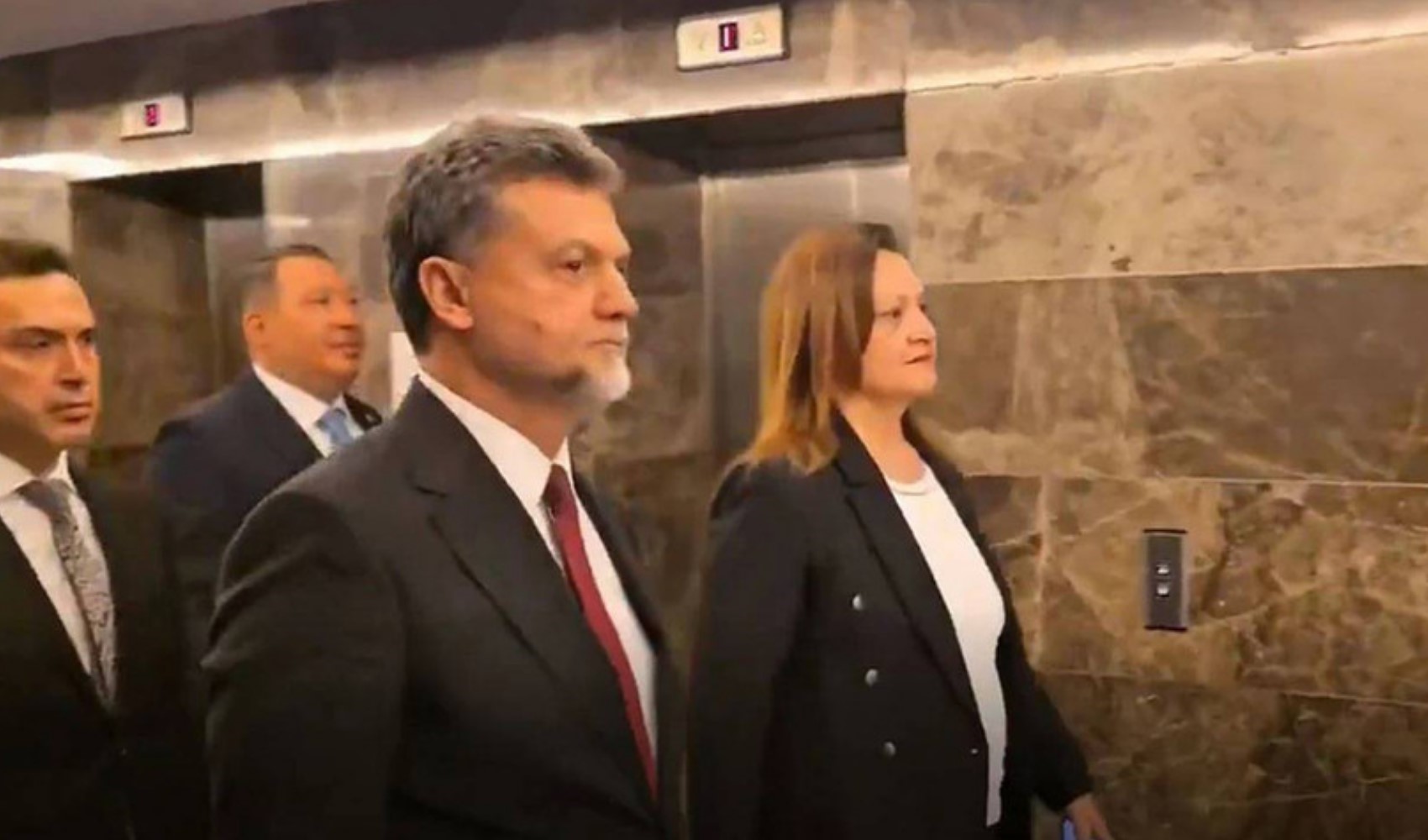 Burcu Köksal AKP Genel Merkezi'nde görüntülendi