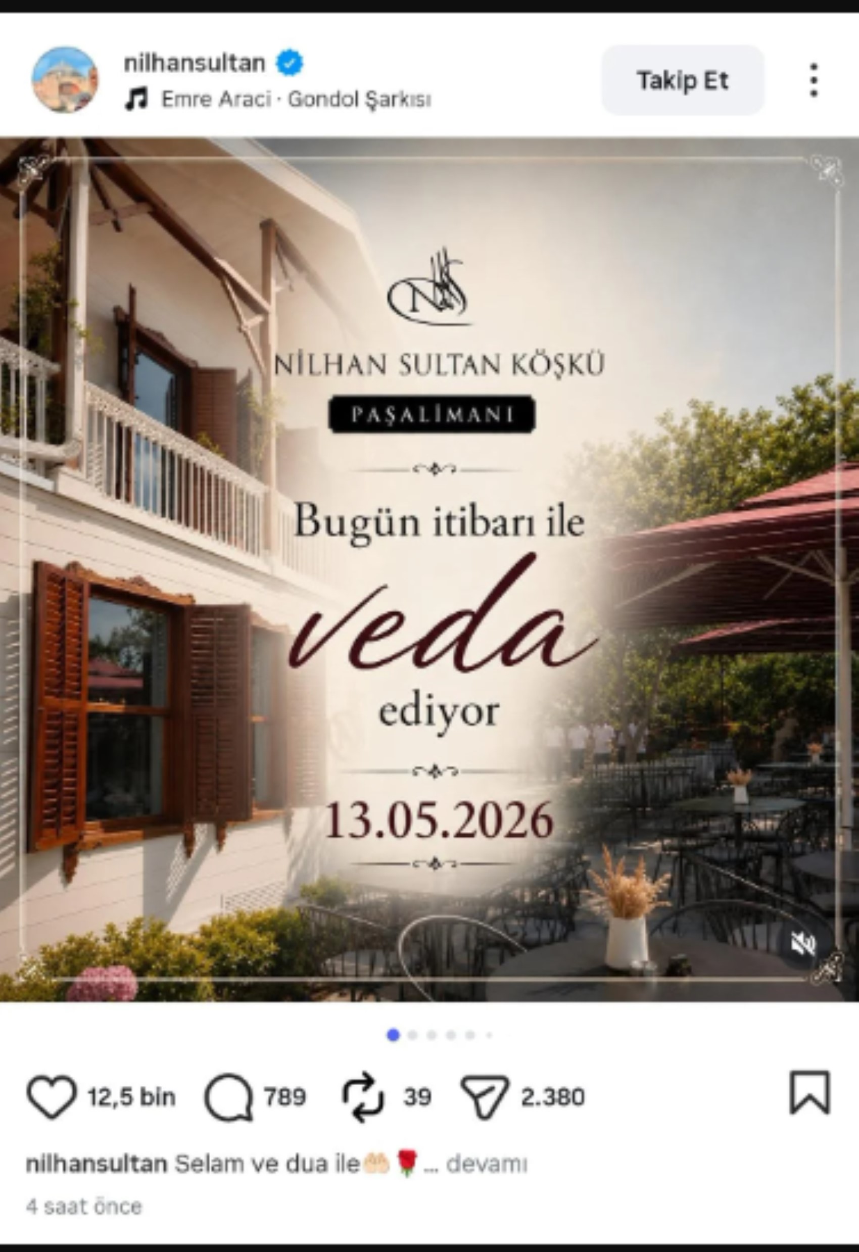 Abdülhamit'in torunu Nilhan Osmanoğlu, kira artışlarına yenik düştü: Veda mesajı yayınladı
