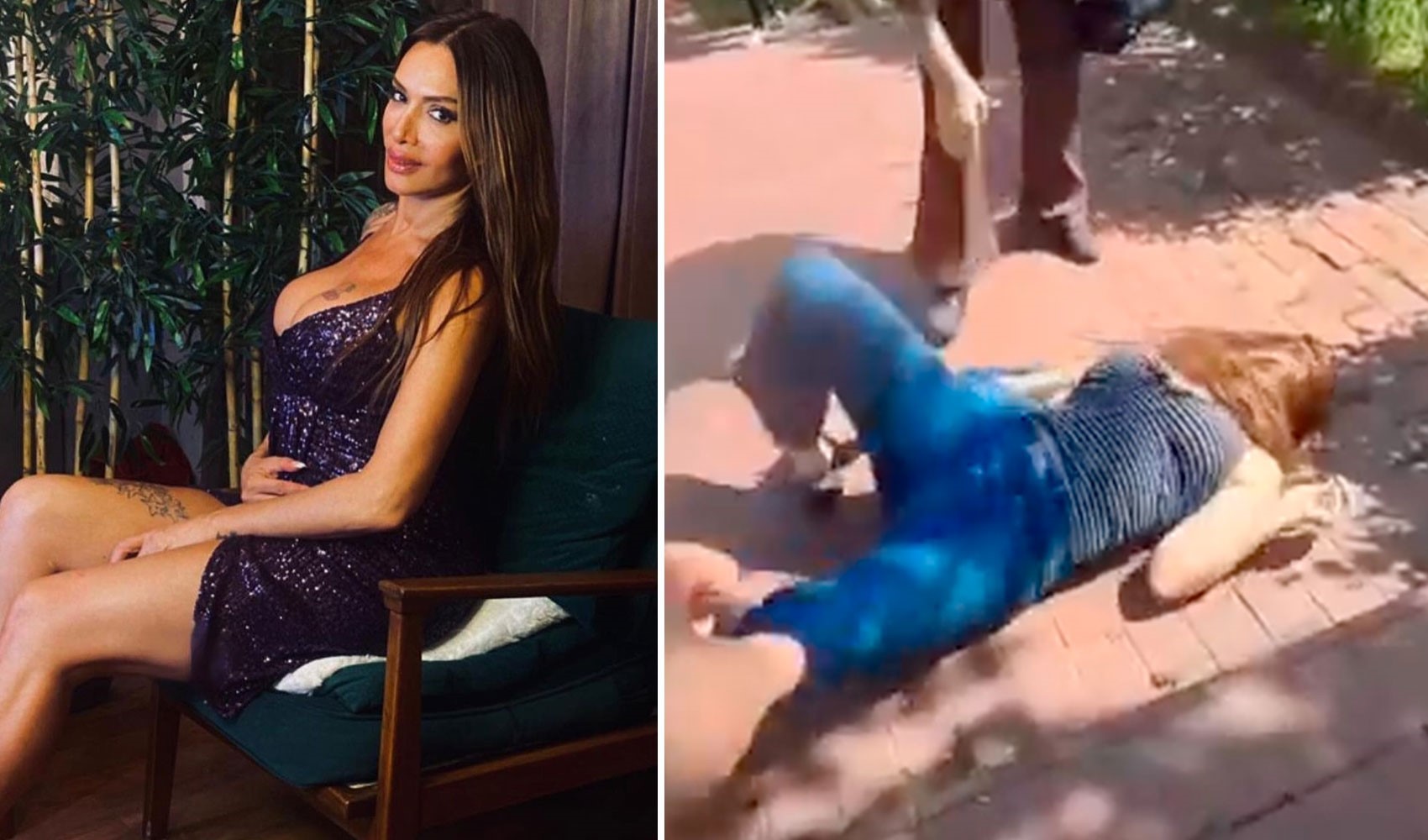 Eski manken Sevda Demirel'in ayağı kırıldı: O anlar kamerada