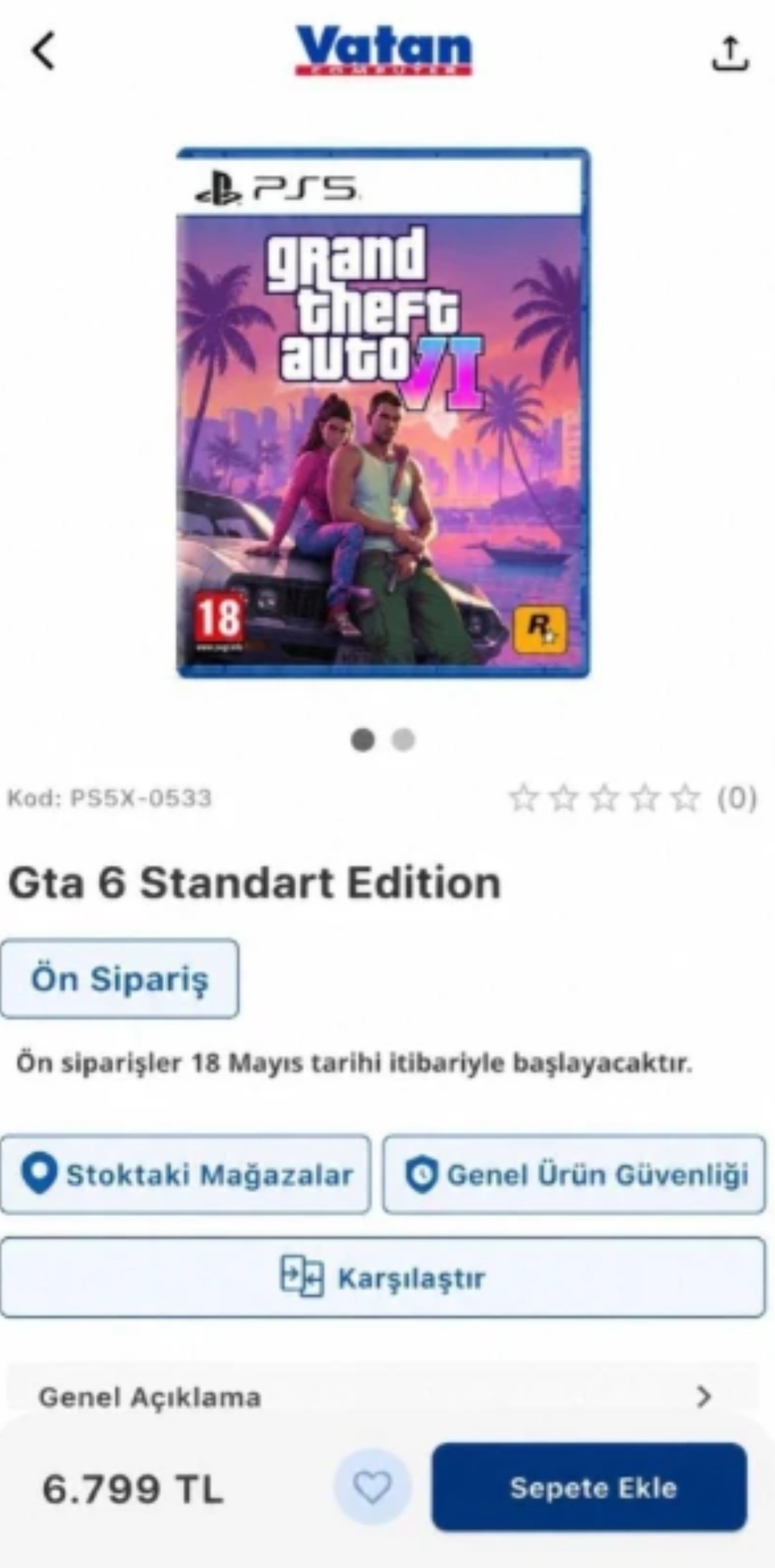GTA 6’nın Türkiye satış fiyatı yanlışlıkla açıklandı