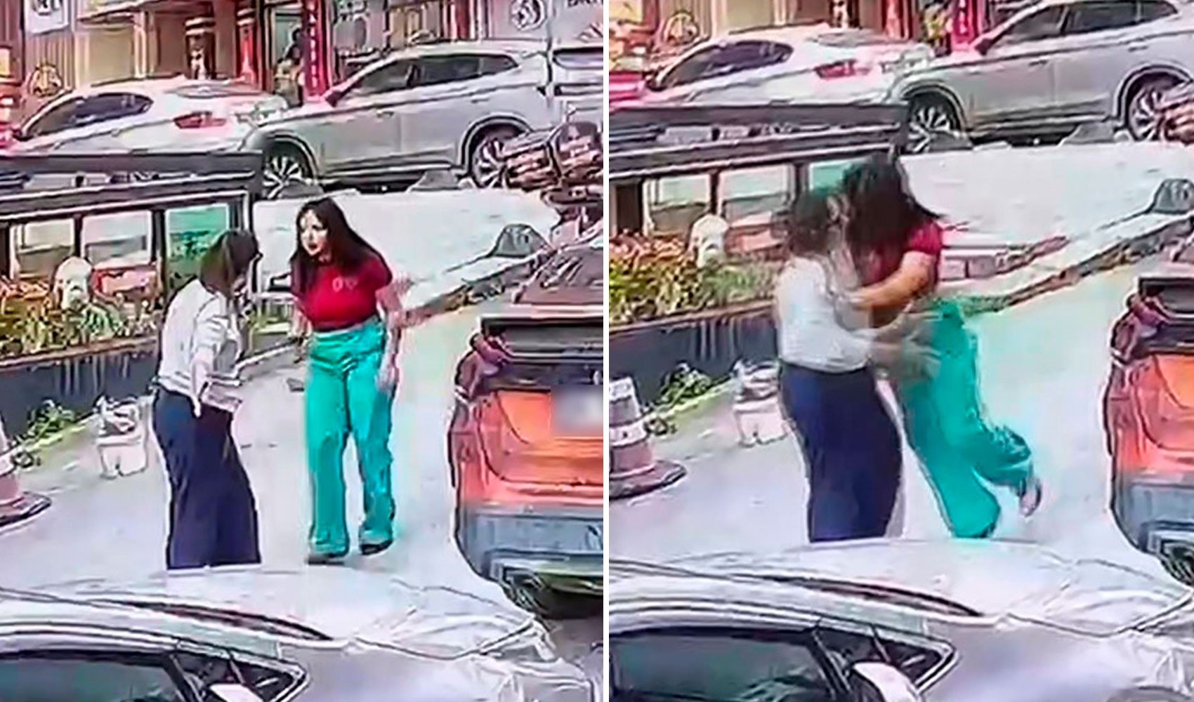 Sosyal medya fenomeni trafikte tartıştığı kadına kafa attı