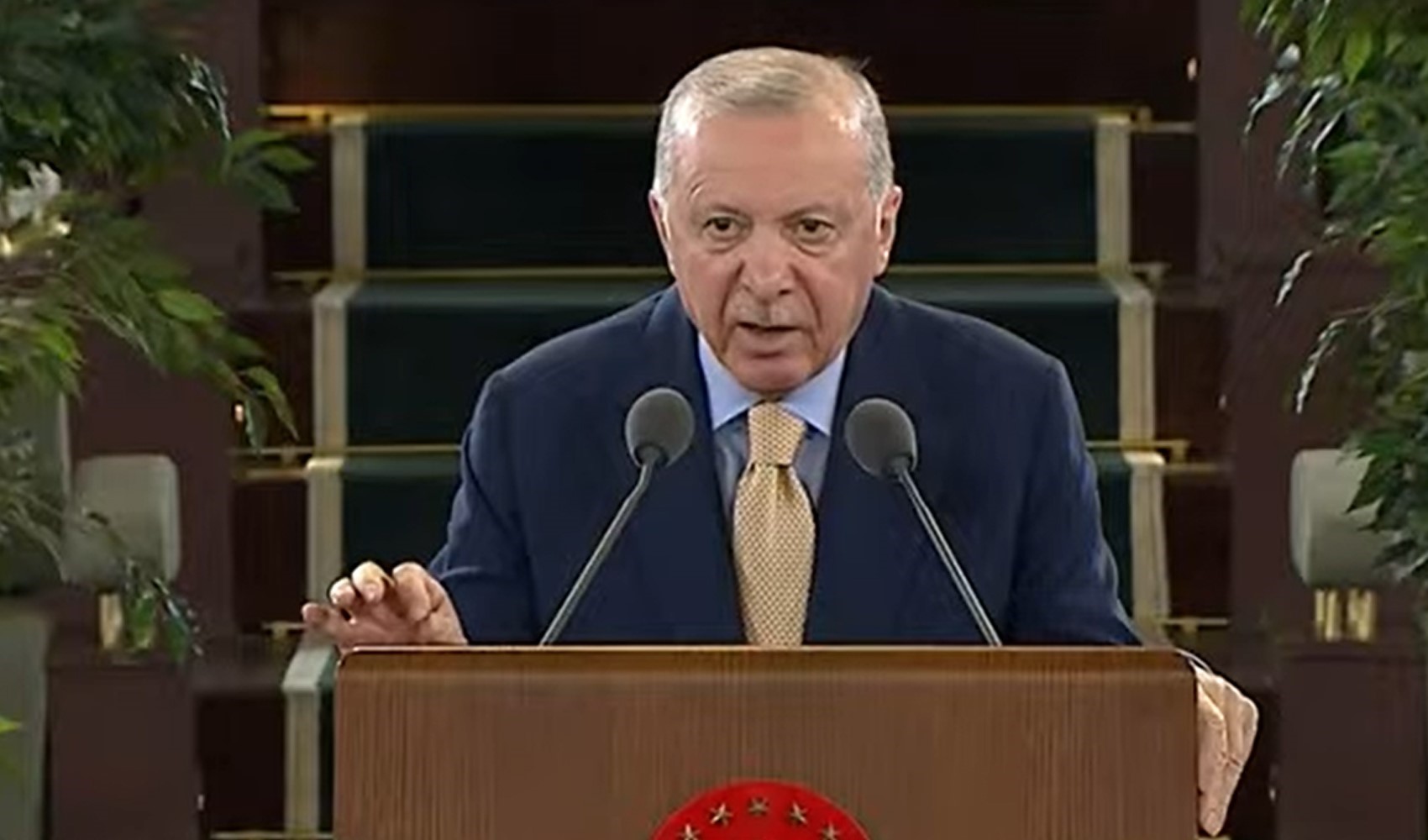 Cumhurbaşkanı Erdoğan gençler ve sporcularla buluşma programında konuşuyor
