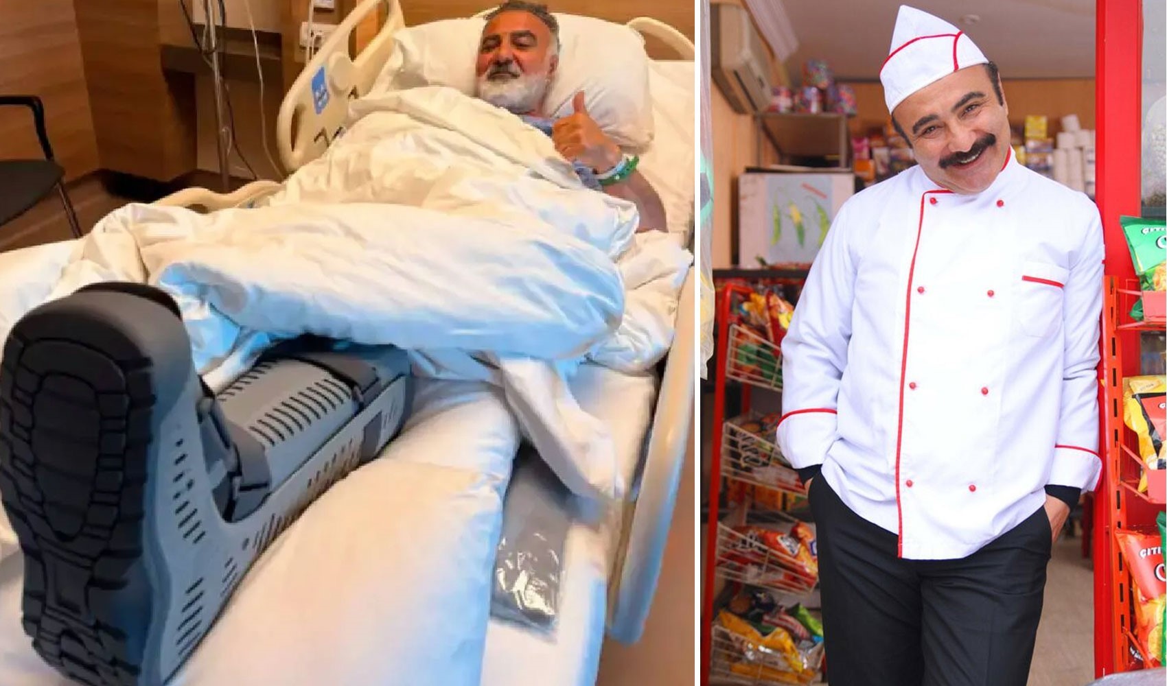 Cengiz Bozkurt'un sahnede aşil tendonu koptu