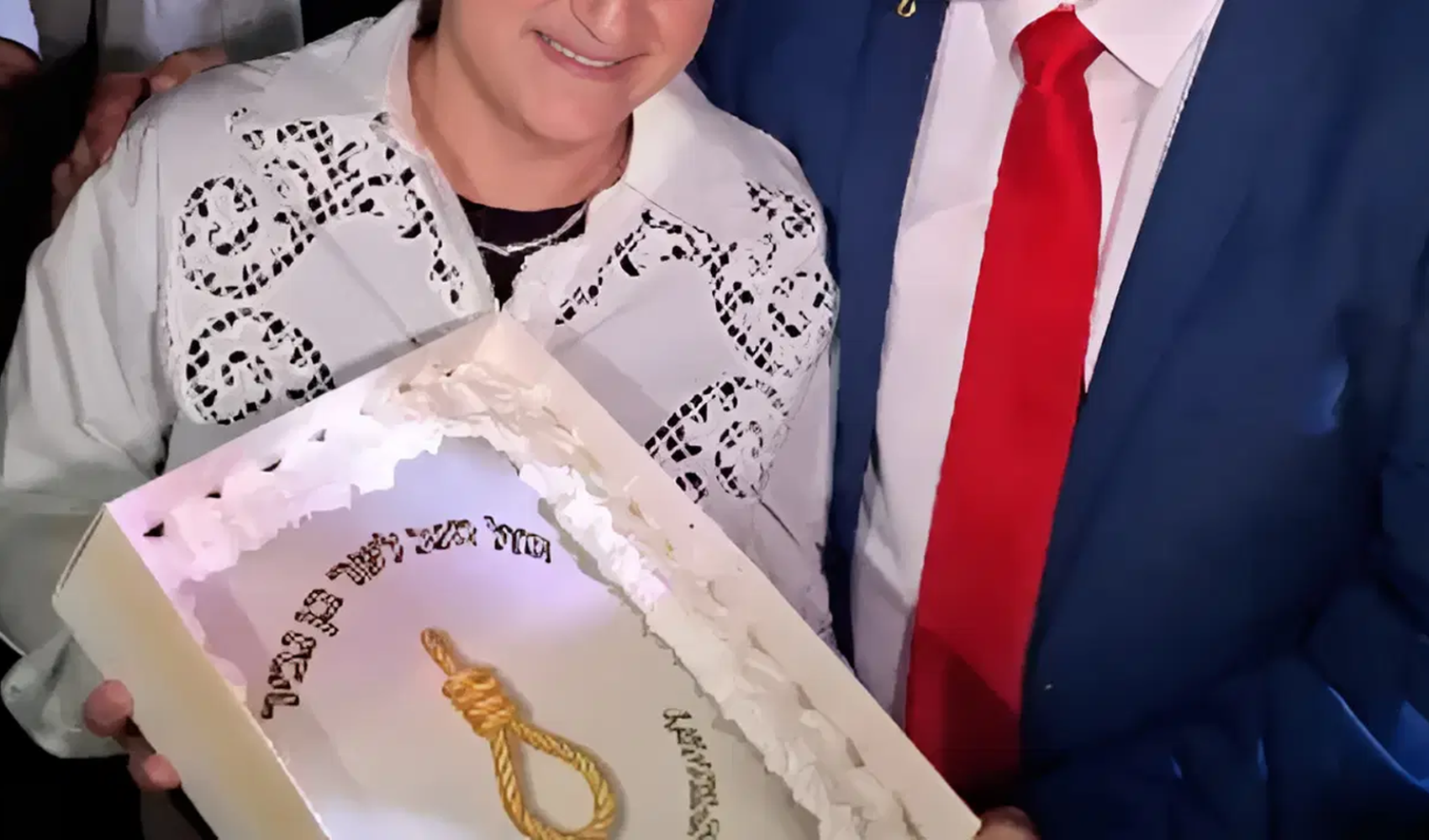 Ben-Gvir’in doğum günü pastasındaki idam ipi detayı