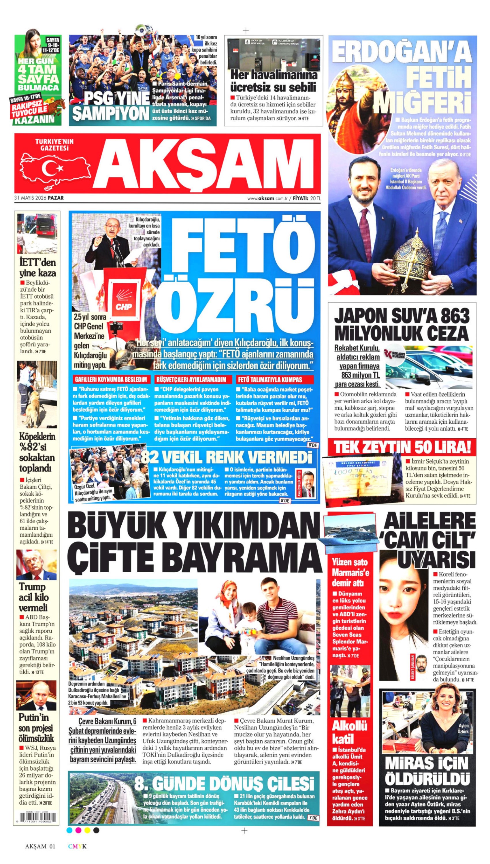 Gazeteler, CHP'nin 2 ayrı mitingini nasıl gördü? Yandaş medyadan daha önce görülmemiş Kılıçdaroğlu manşetleri
