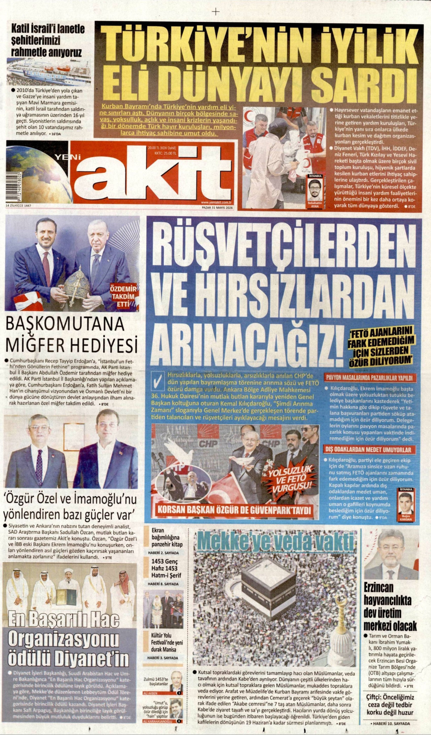 Gazeteler, CHP'nin 2 ayrı mitingini nasıl gördü? Yandaş medyadan daha önce görülmemiş Kılıçdaroğlu manşetleri