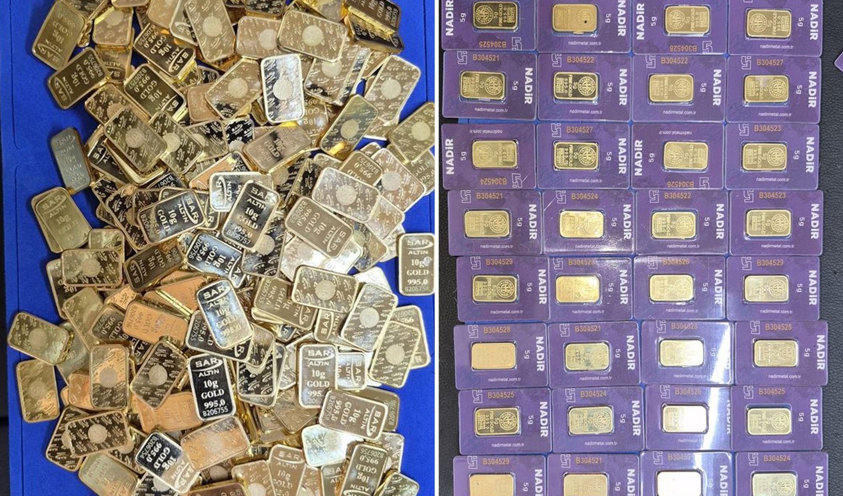 İstanbul’da 28,5 milyon TL değerinde sahte altın ele geçirildi