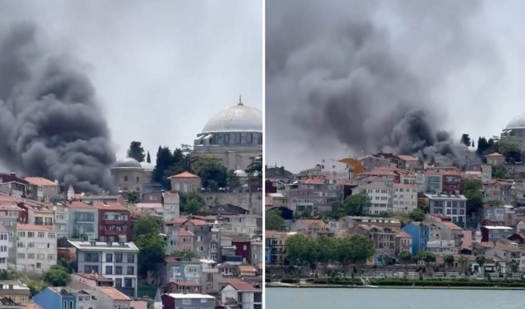 Fatih'te motosiklet tamirhanesinde yangın çıktı