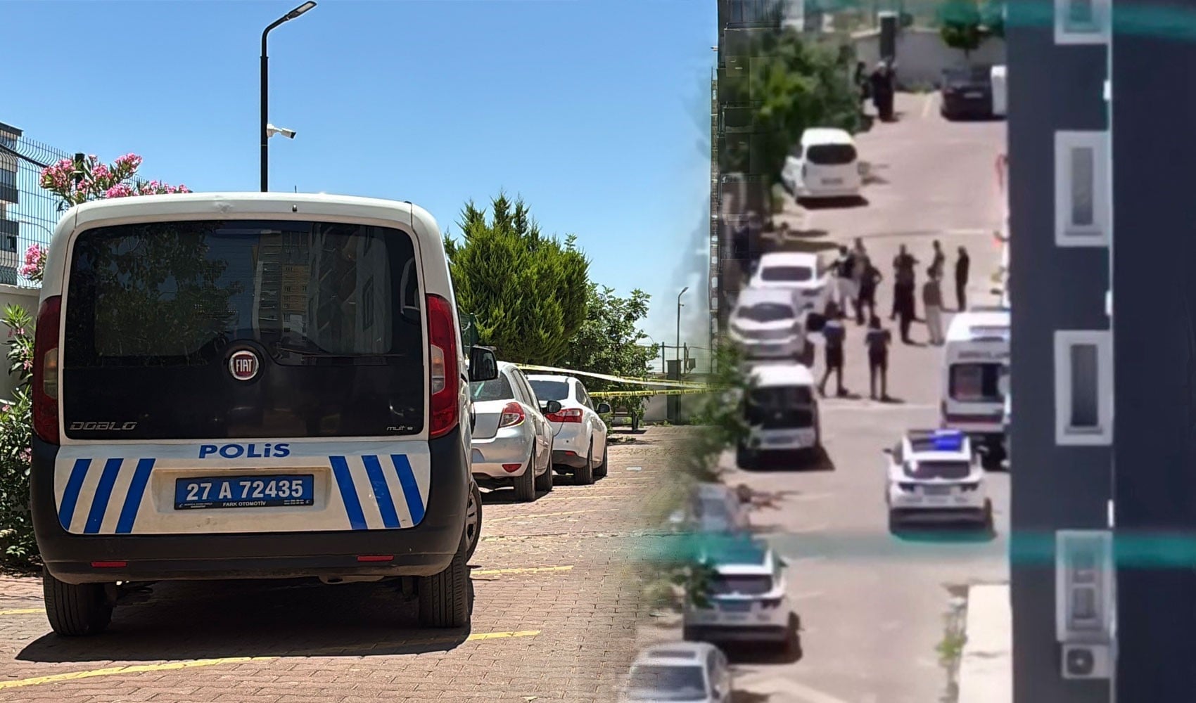 Kucağına aldığı çocuğuyla 8'inci kattan atladı