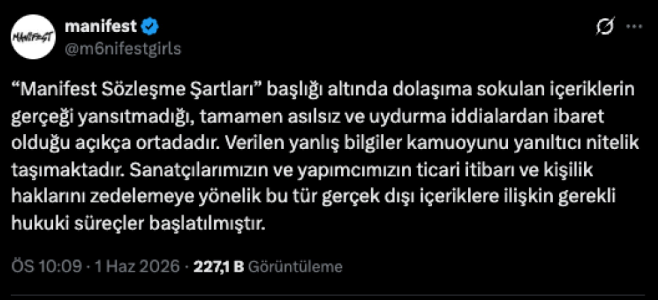 Maddeler çok tartışılmıştı: Manifest ve Tolga Akış'tan 'sözleşme şartları' iddiasına açıklama