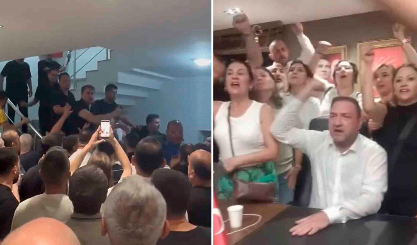 CHP İzmir İl Başkanlığı'nda gece yarısı gerginlik!