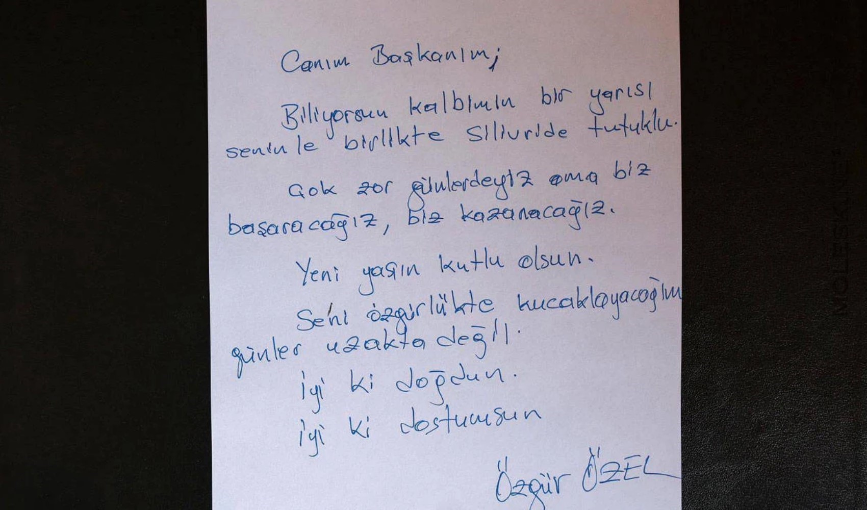 Özgür Özel'den İmamoğlu'na doğum günü notu