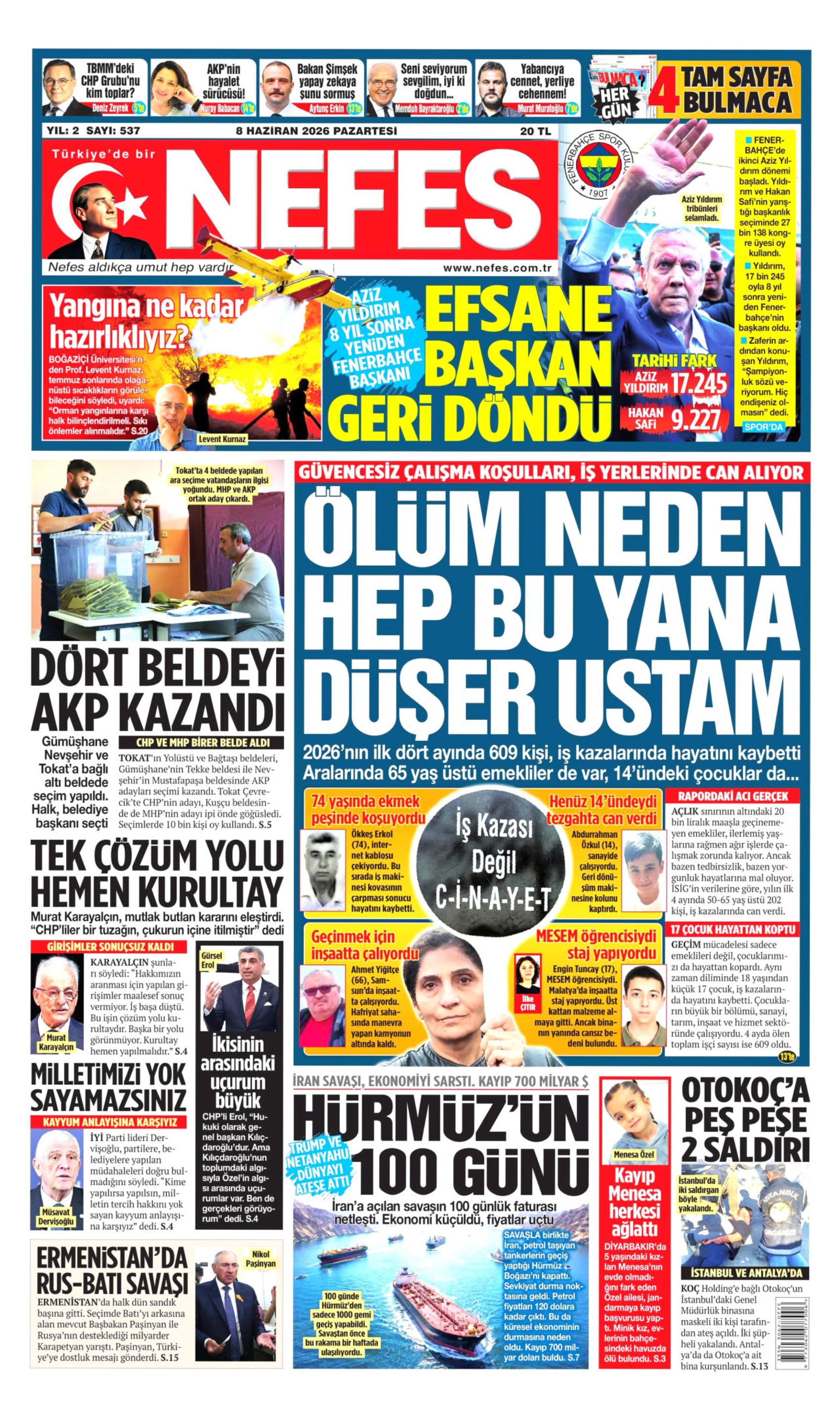 Aziz Yıldırım 8 yıl sonra döndü: Gazeteler Fenerbahçe'nin kongresini nasıl gördü?