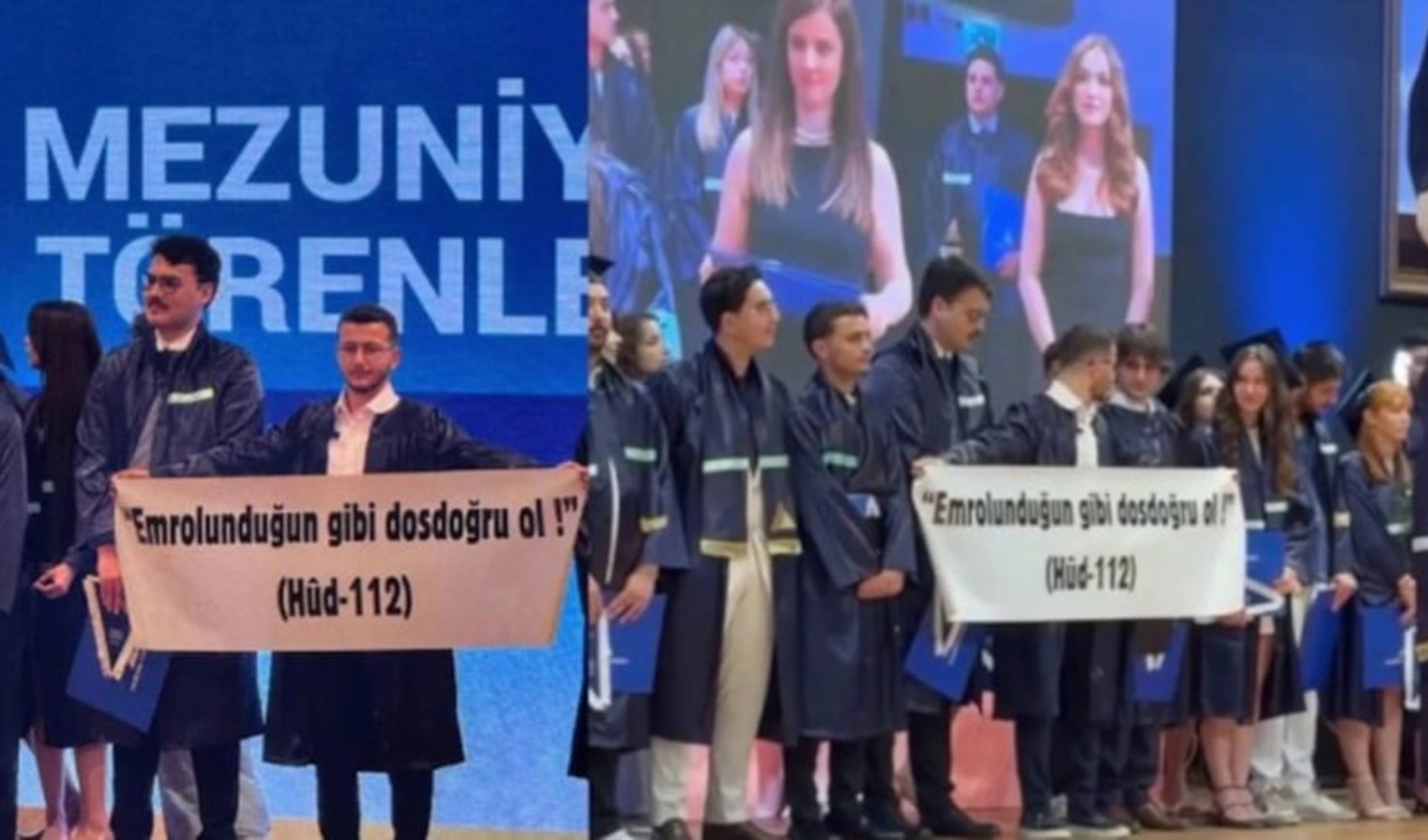 Yeditepe Üniversitesi’ndeki ayetli pankart tartışmasında yeni görüntüler ortaya çıktı