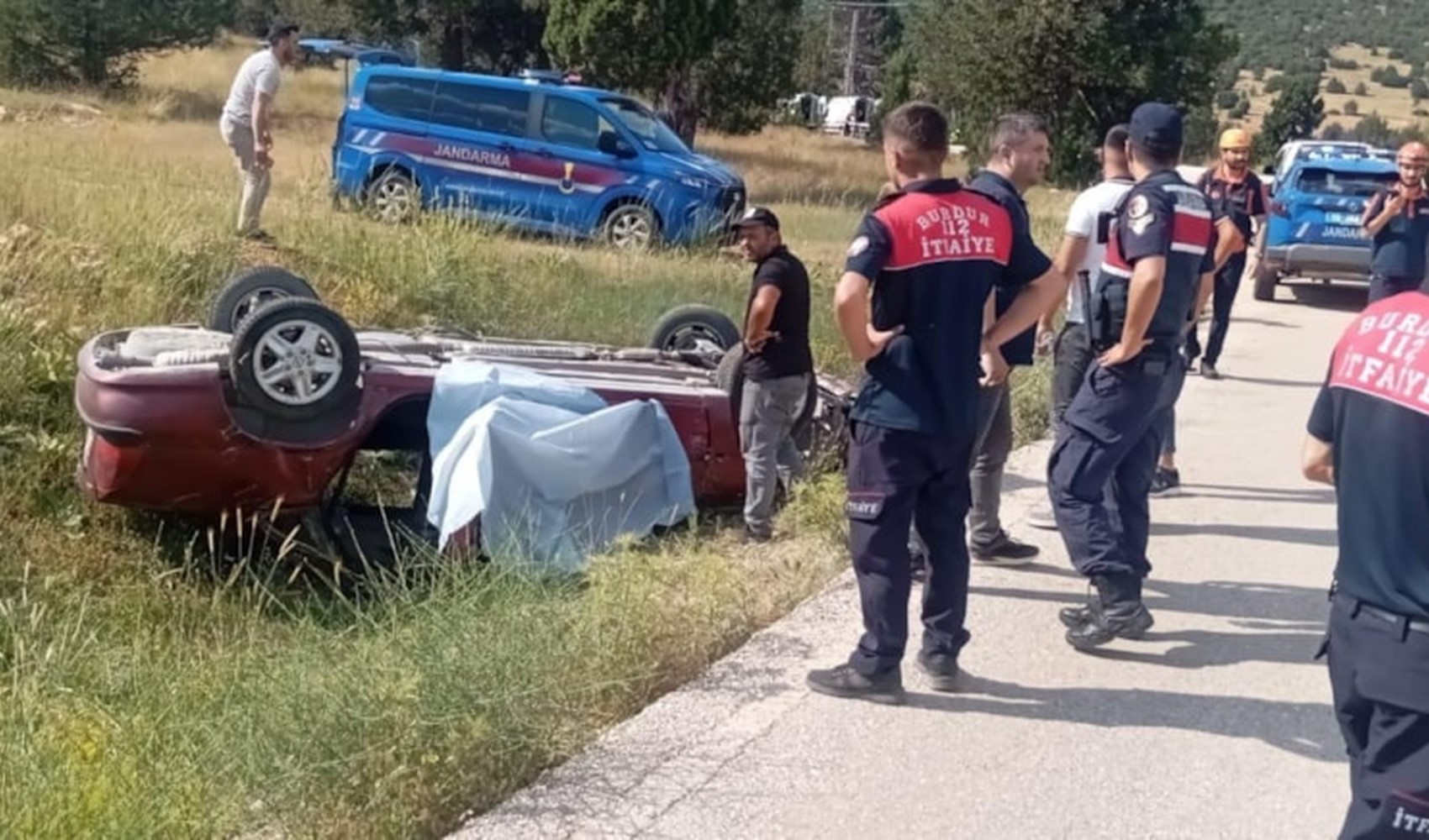 Burdur’da korkunç kaza