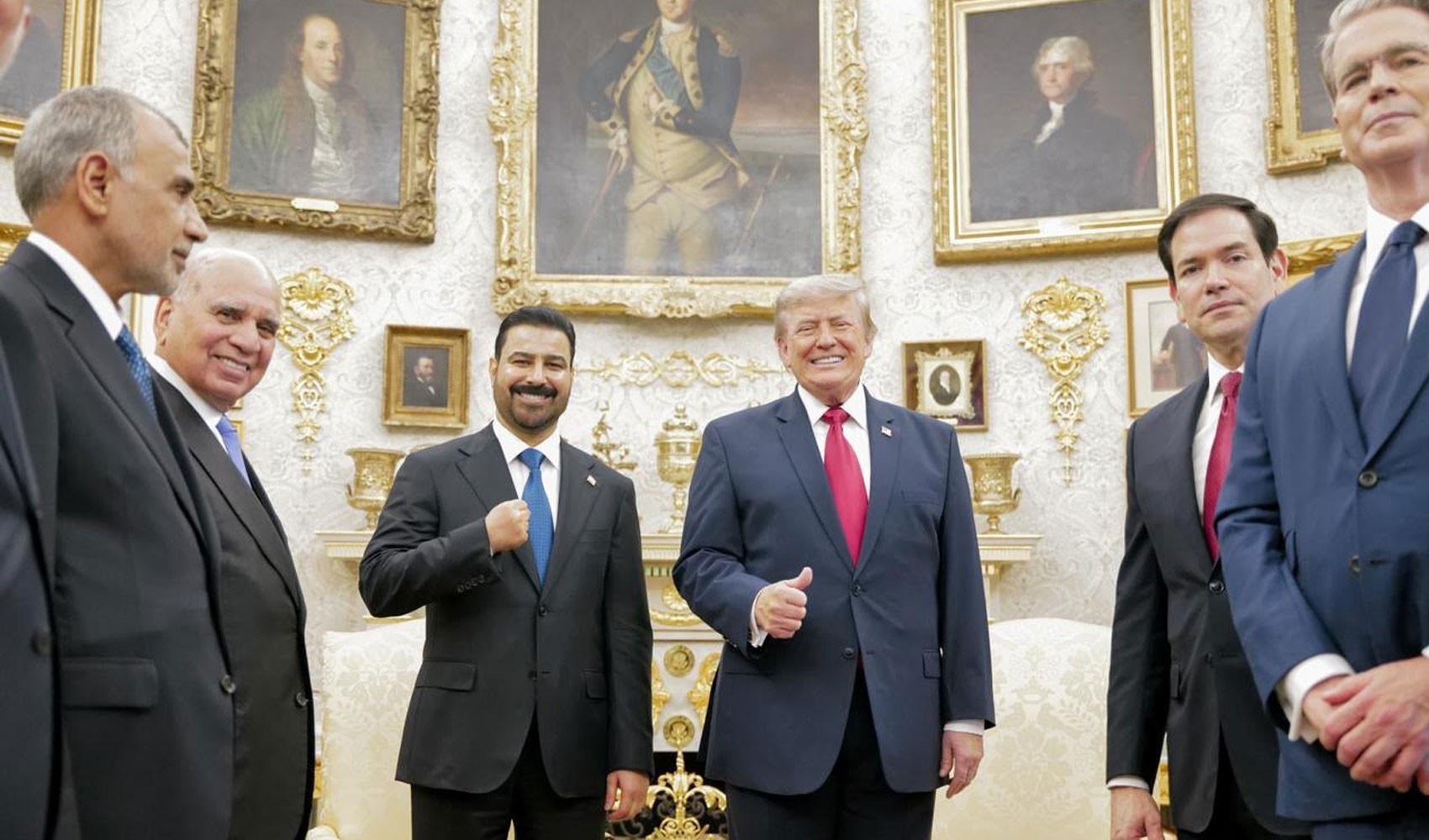 Irak Başbakanı Zeydi, Beyaz Saray’da Trump ile bir araya geldi