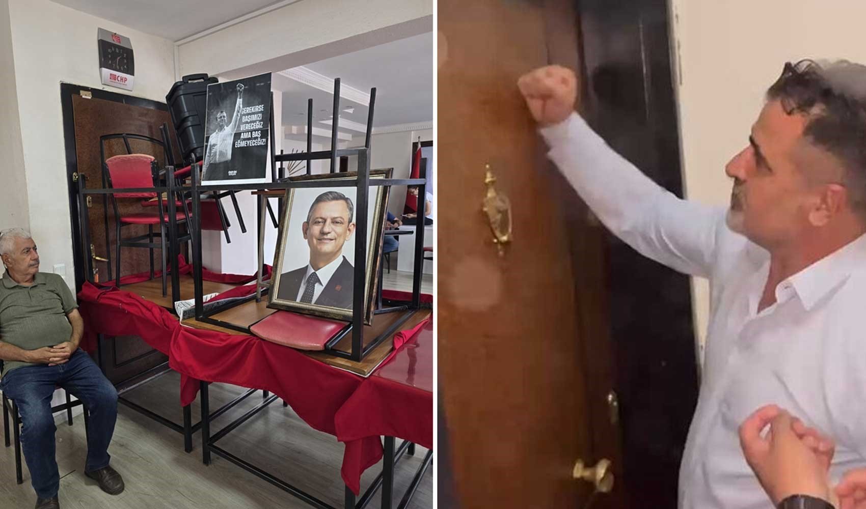 CHP'de butlancıların ilçe başkanlığına girişine izin verilmedi: 'Atamayla gelen kişiyi tanımıyoruz'