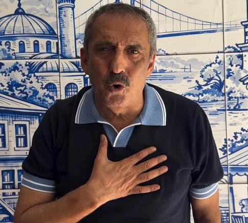 Yavuz Bingöl'ün sağlık açıklaması yaptığı videodan bir görüntü.