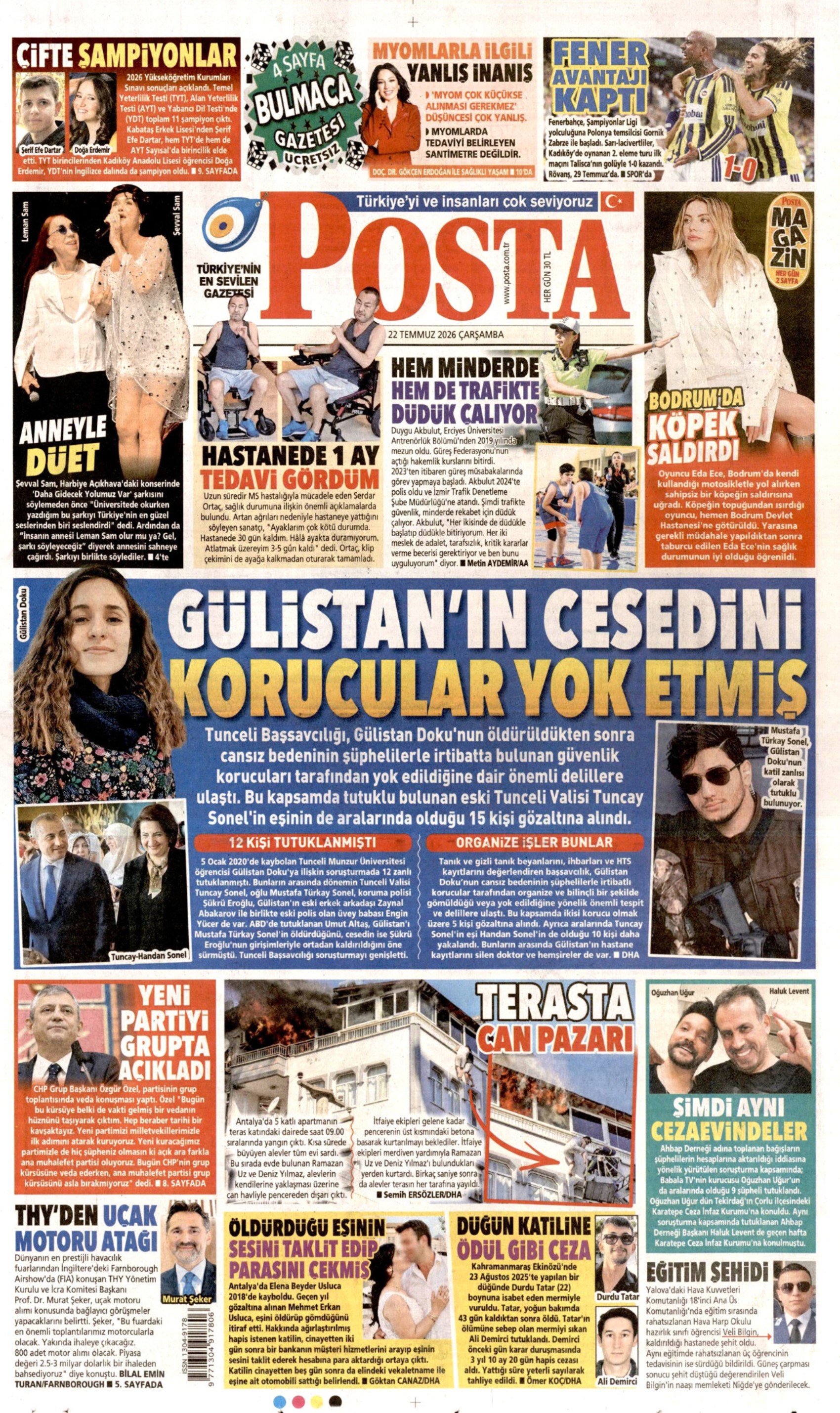 Gazeteler Özgür Özel'in CHP'ye vedasını nasıl gördü? (22 Temmuz 2026 gazete manşetleri)
