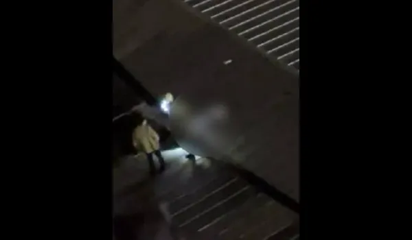 Esenyurt’ta olay yerinden gece saatlerinde çekilen görüntü.