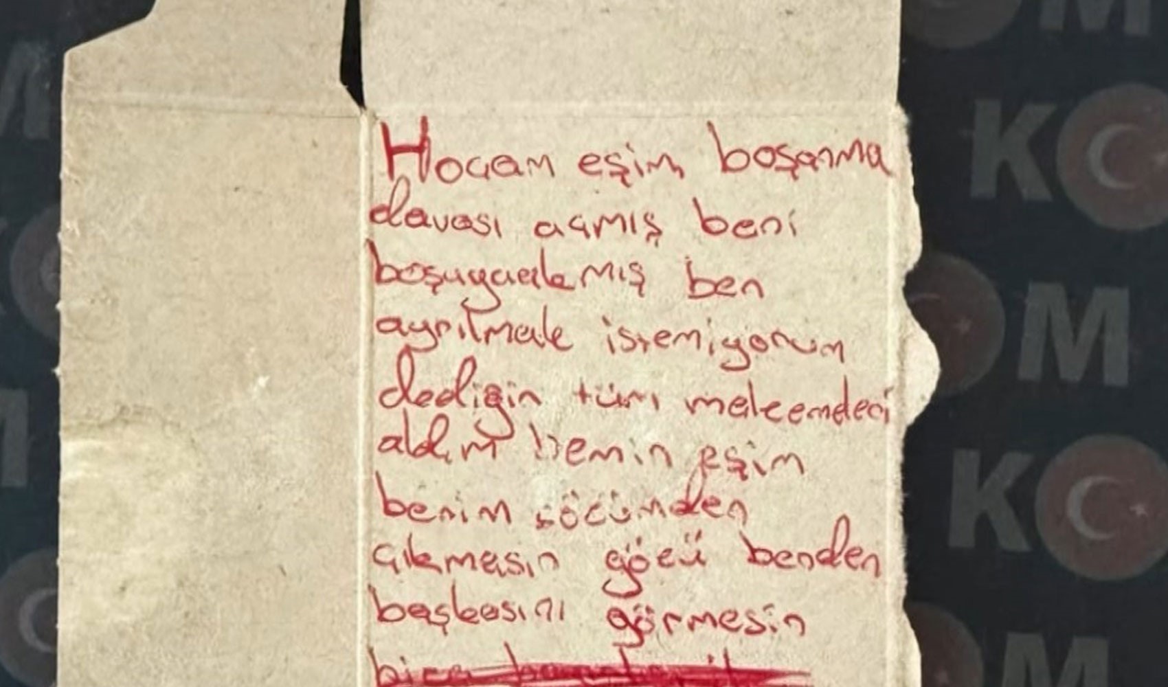 'Büyü ve beddua içerikli kağıt' operasyonu: Hocam eşim boşanma davası açmış