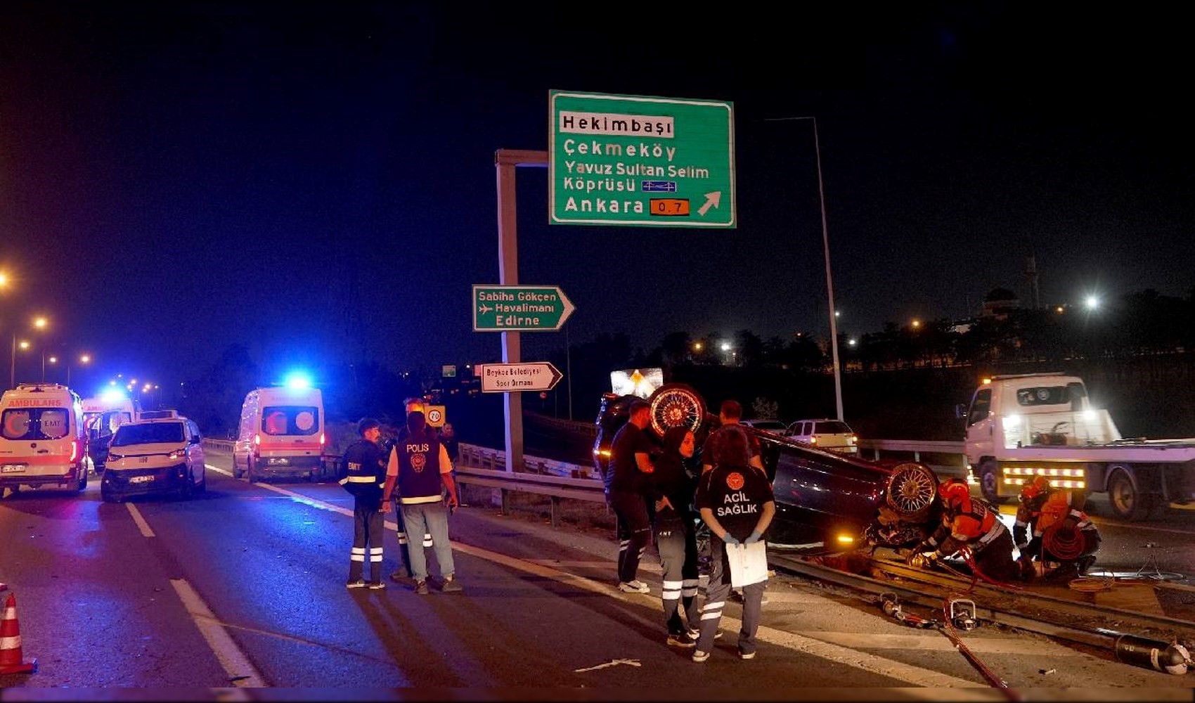 İstanbul TEM Otoyolu’nda zincirleme kaza