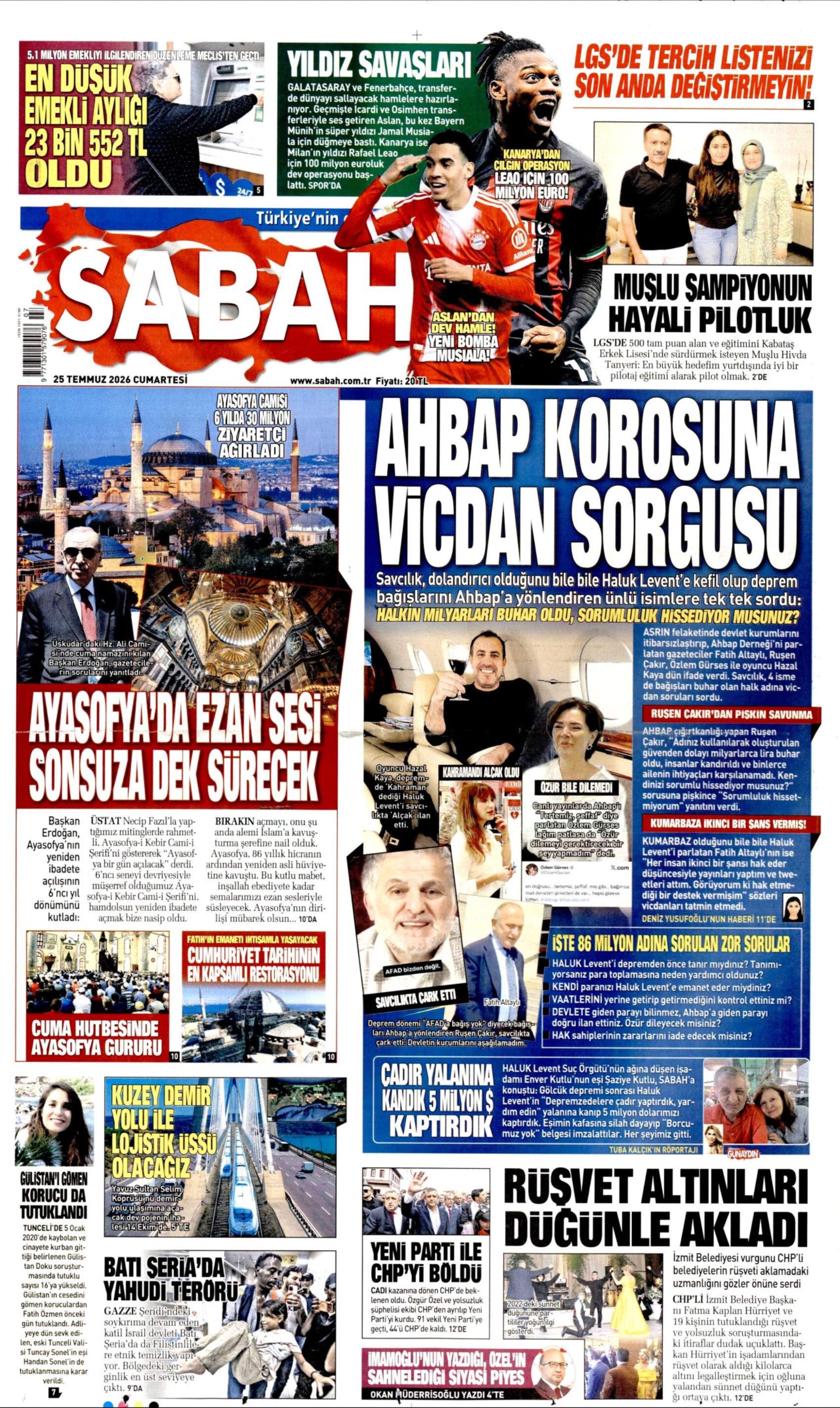 Gazeteler, Özgür Özel'in kurduğu YENİ Parti'yi nasıl gördü? (25 Temmuz 2026 gazete manşetleri)