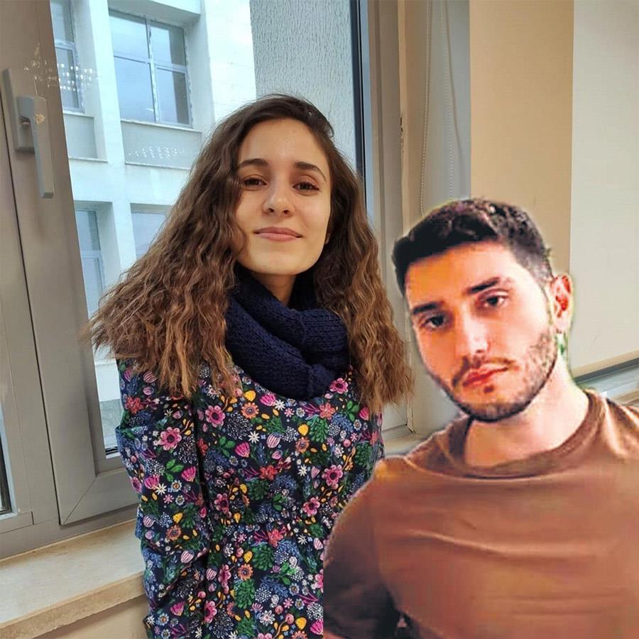 Gülistan Doku ve Mustafa Türkay Sonel’in birlikte kullanıldığı kolaj görsel.