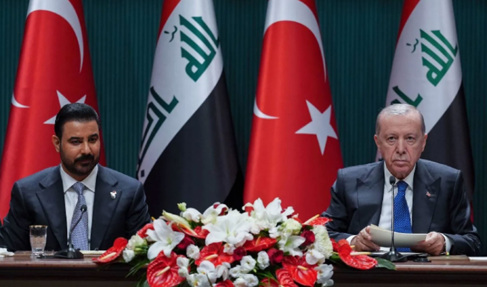 Canlı yayında kriz: Cumhurbaşkanı Erdoğan 'Beş anlaşma değil miydi?' dedi, Iraklı bakan imza atmak istemedi