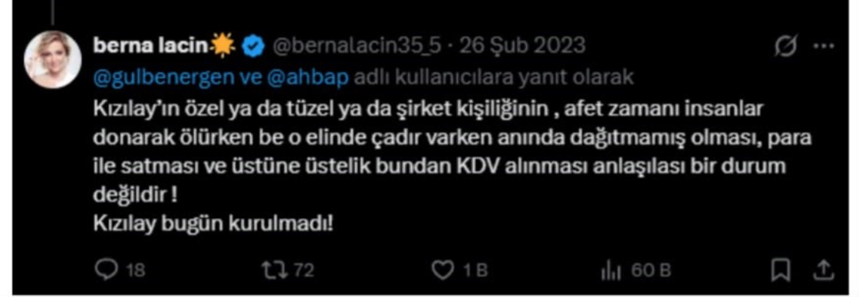 Berna Laçin: Takılma Haluk Levent, kıymetli vaktini harcama, icraata devam