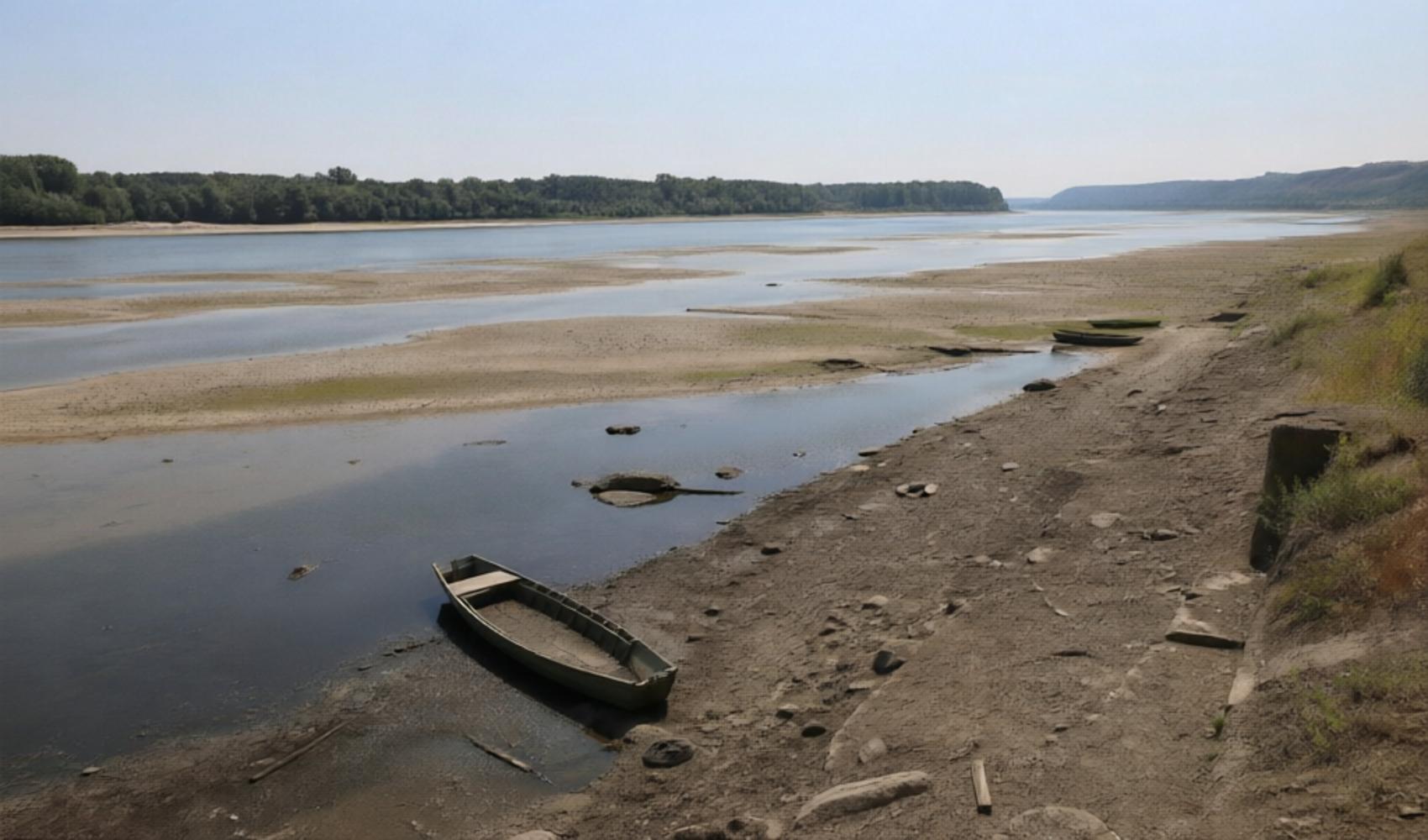 Tuna Nehri’nde su seviyesi Sırbistan’da 50 yılın en düşük değerlerine geriledi