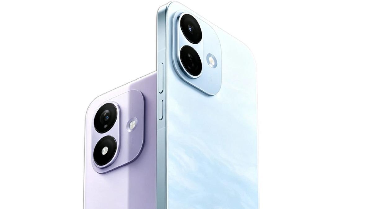 Redmi Note 17 serisine ait olduğu belirtilen iki telefonun arka tasarım görseli.
