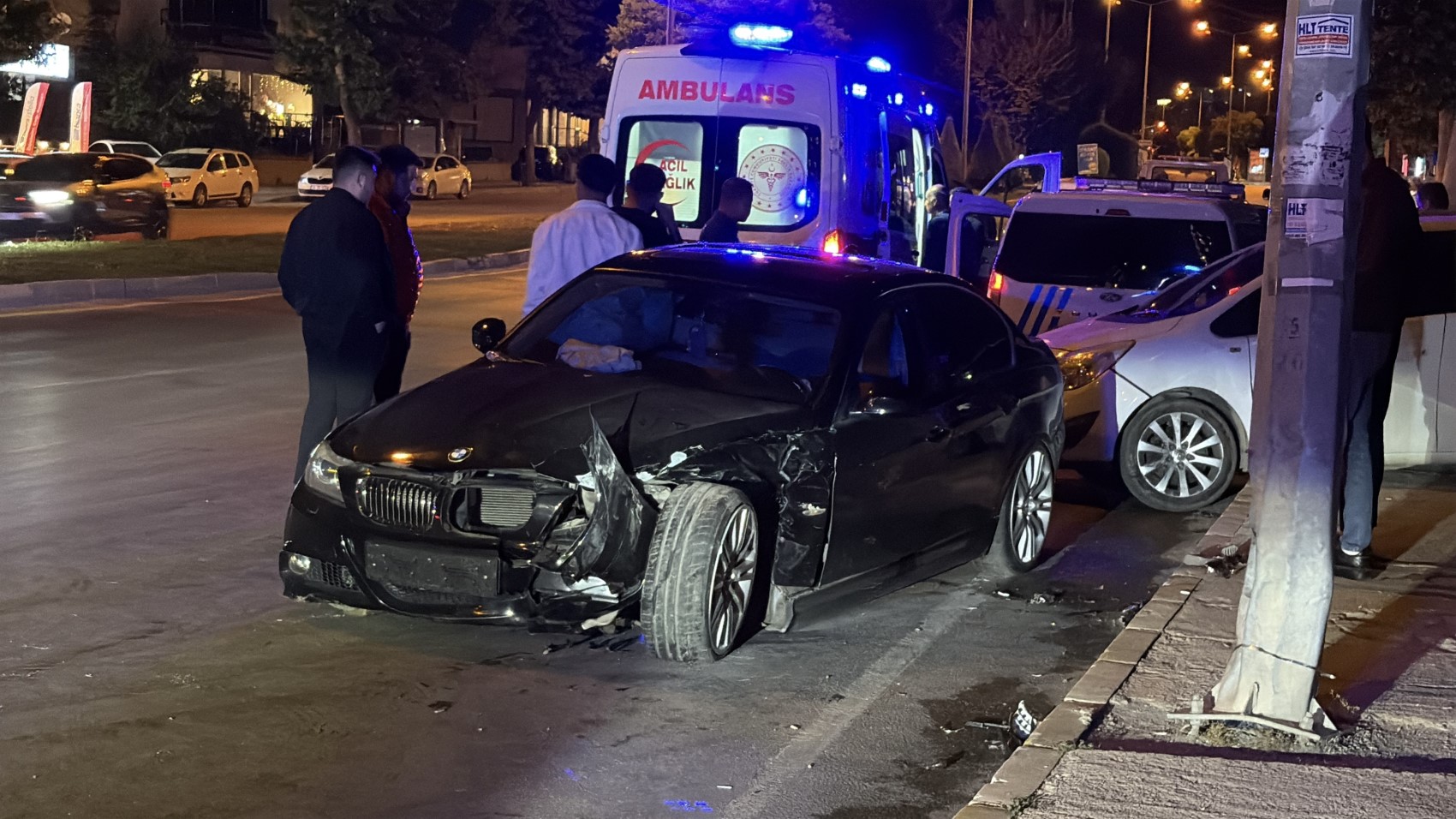 Çorum’da zincirleme kaza: 2’si polis 4 yaralı