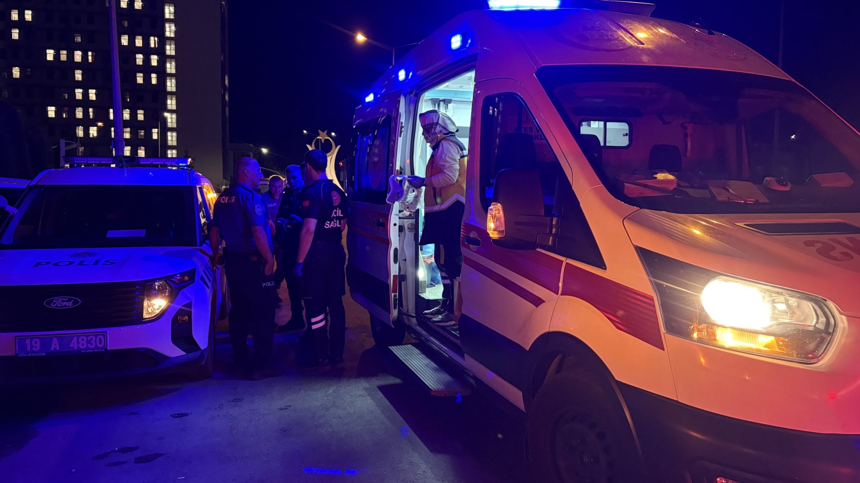 Çorum’da zincirleme kaza: 2’si polis 4 yaralı
