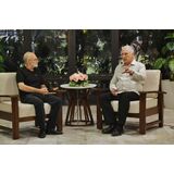 Kemal Okuyan ve Miguel Díaz-Canel’in Havana’daki görüşmesinden bir kare.