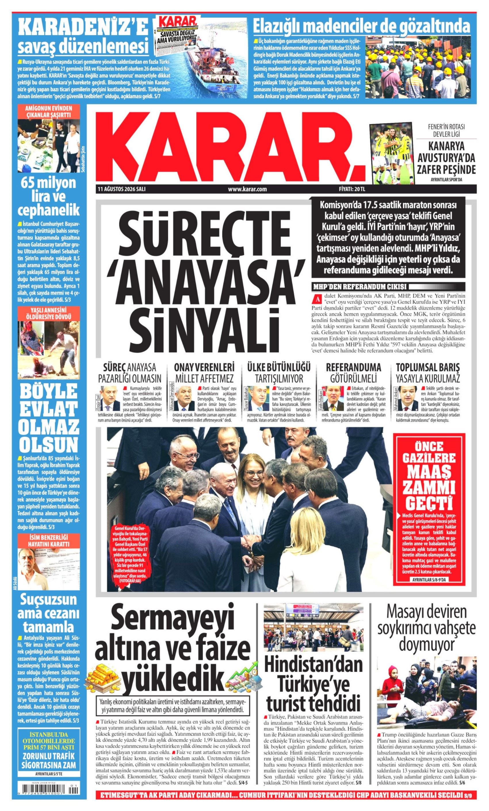 İkinci açılım sürecinde yeni eşik: Gazeteler çerçeve yasanın kabul edilmesini nasıl gördü?