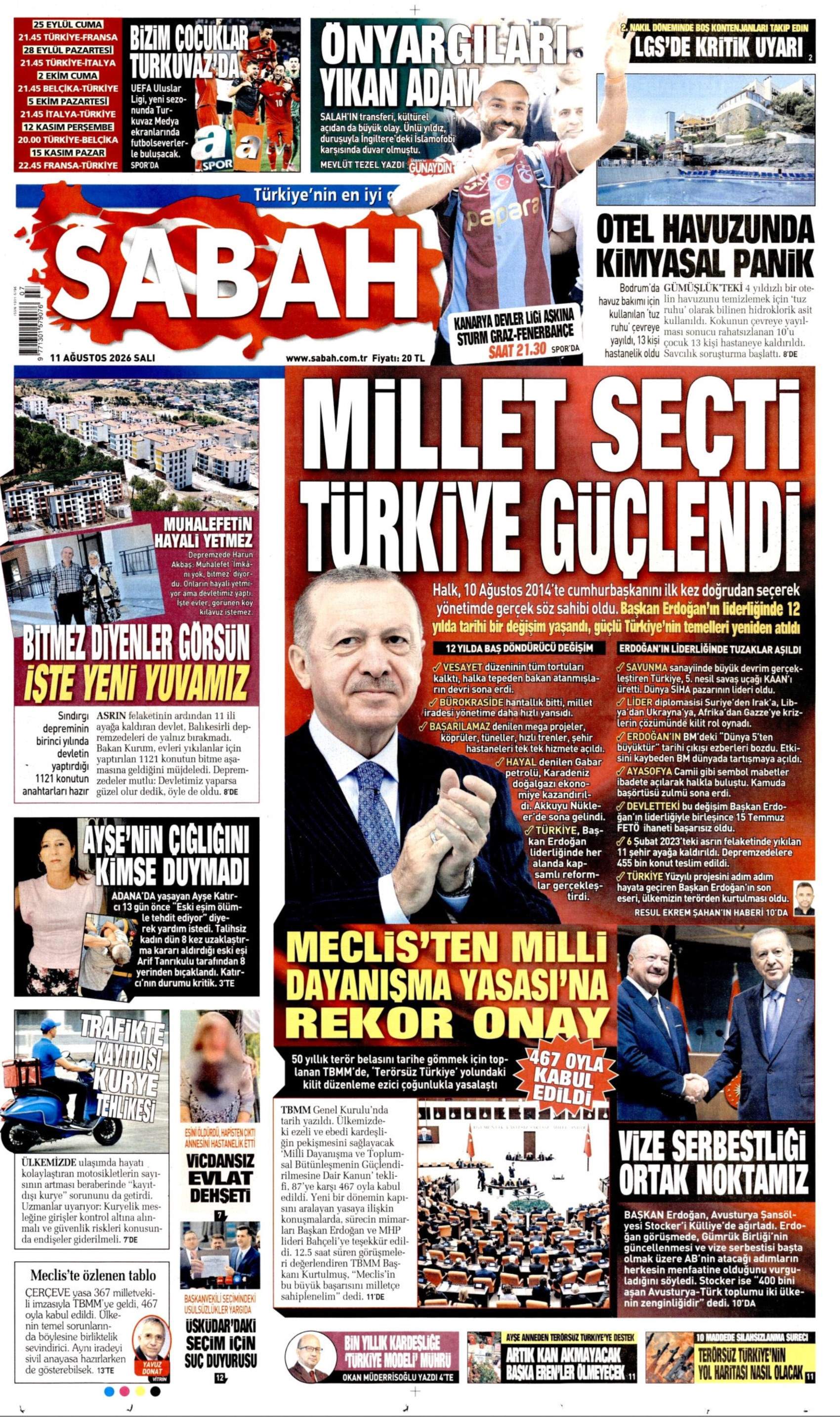 İkinci açılım sürecinde yeni eşik: Gazeteler çerçeve yasanın kabul edilmesini nasıl gördü?