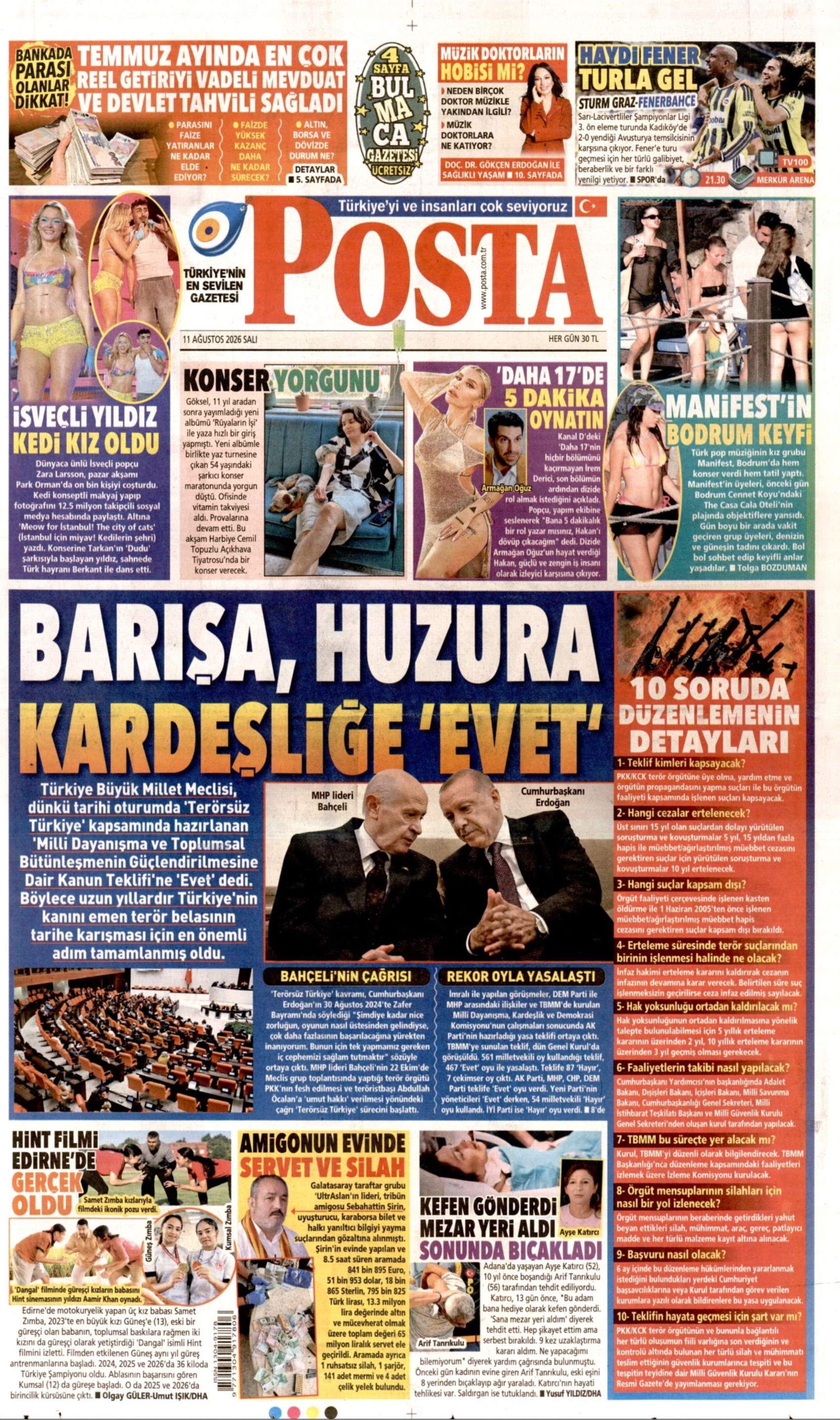 İkinci açılım sürecinde yeni eşik: Gazeteler çerçeve yasanın kabul edilmesini nasıl gördü?