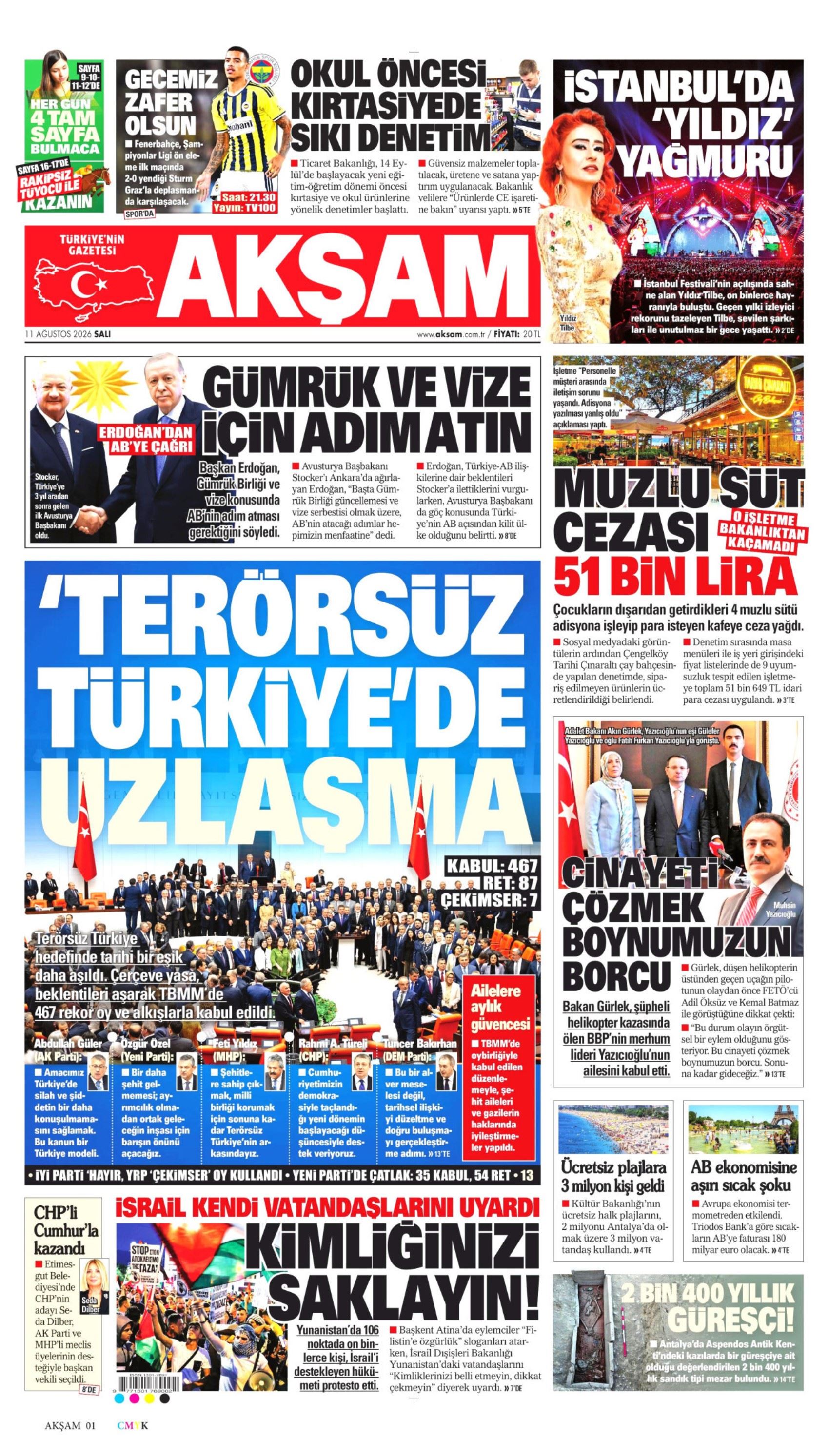 İkinci açılım sürecinde yeni eşik: Gazeteler çerçeve yasanın kabul edilmesini nasıl gördü?