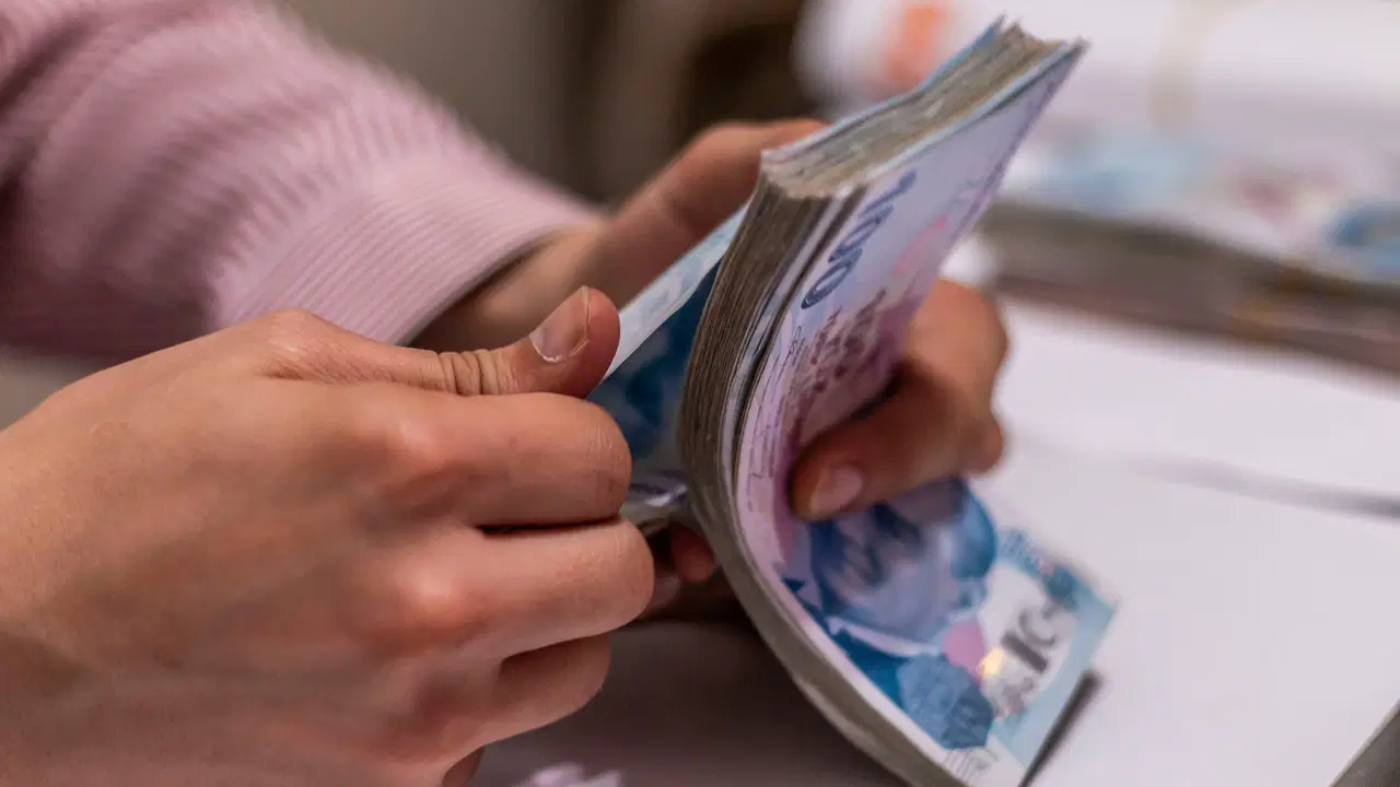 Elde tutulan Türk lirası banknotları