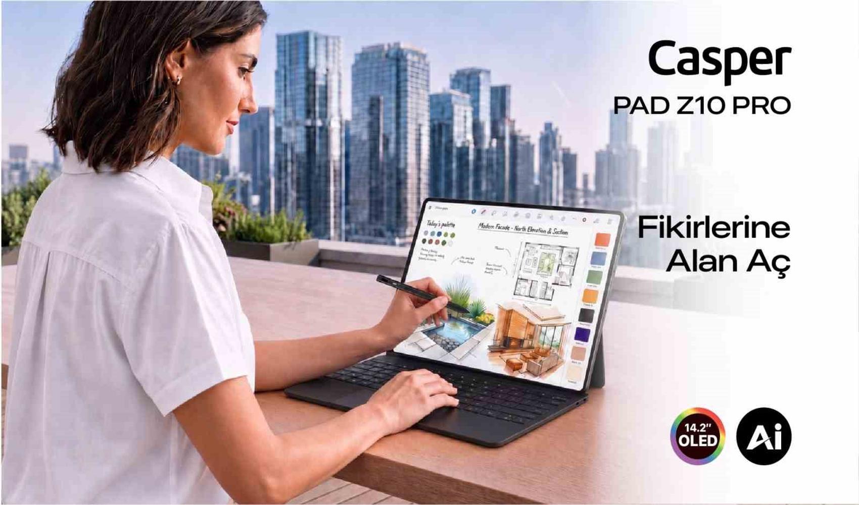 Casper presenta su tableta PAD Z10 Pro, orientada a ofrecer una experiencia de portátil