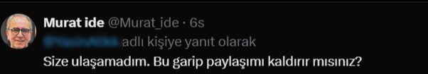 Murat İde’nin sosyal medyada iddiaya ilişkin yaptığı yanıtın ekran görüntüsü.