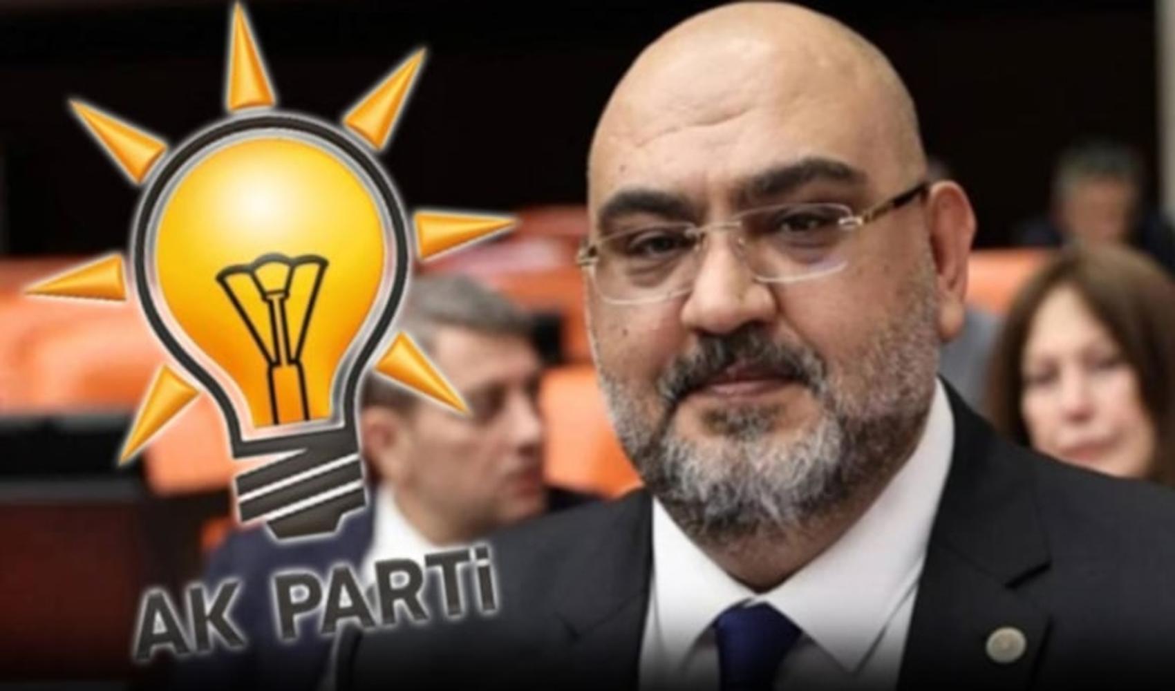 AK Parti amblemi ve bir milletvekilinin yer aldığı haber görseli.