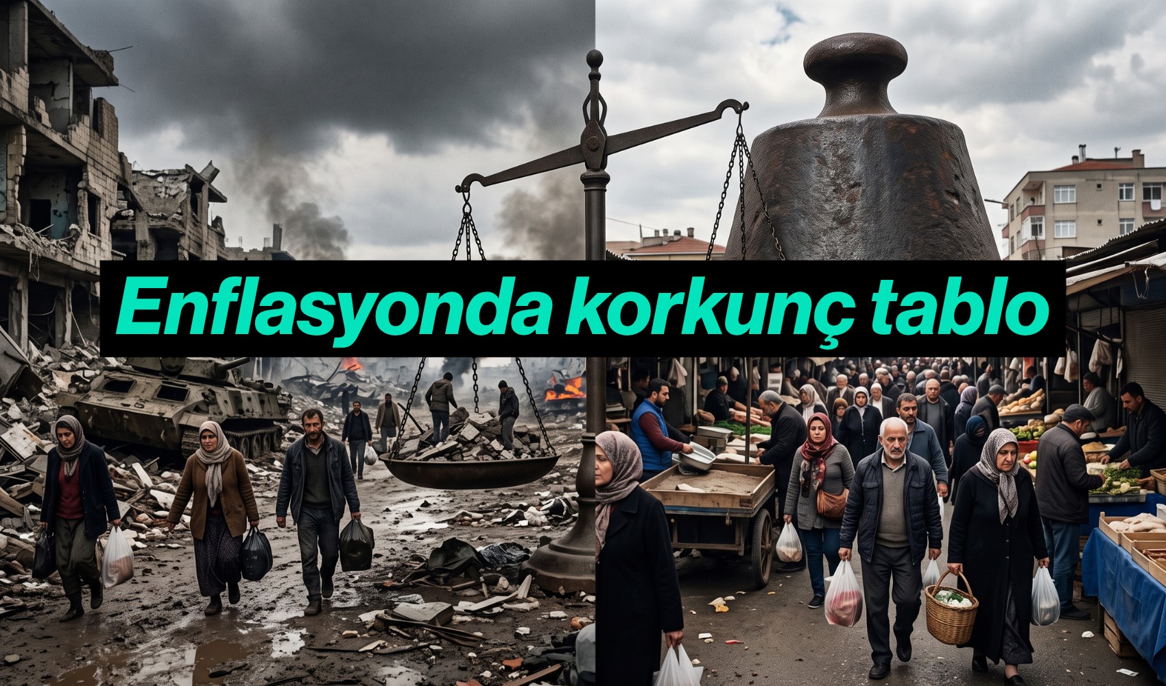 Türkiye'deki enflasyon oranı savaş ve krizdeki üç ülkenin toplamını aştı