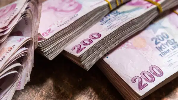 Demetler halinde 200 TL banknotları