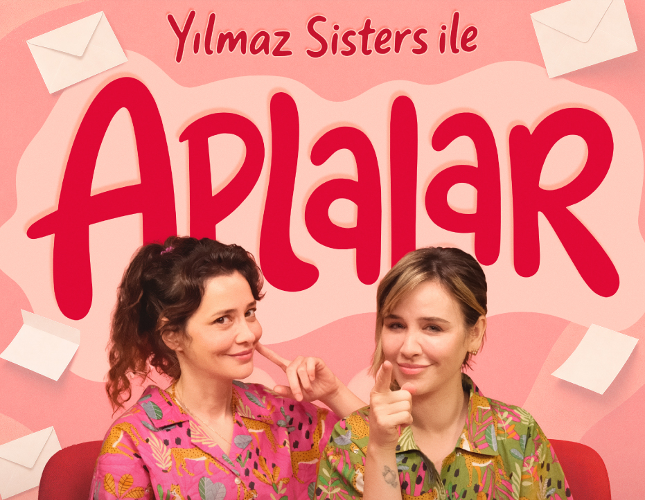 Yılmaz Sisters ile Aplalar canlı podcast tanıtım görseli.