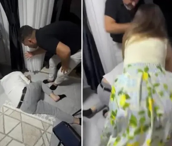 Ev içinde yaşandığı belirtilen olaya ait görüntülerden bir kare.