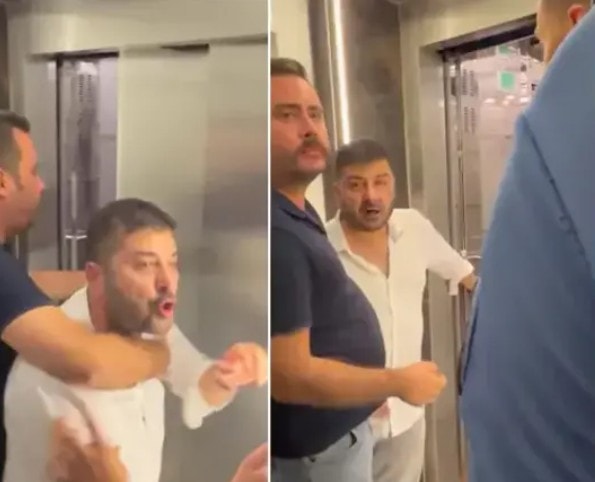 Apartman koridorunda çekildiği belirtilen görüntülerden bir kare.