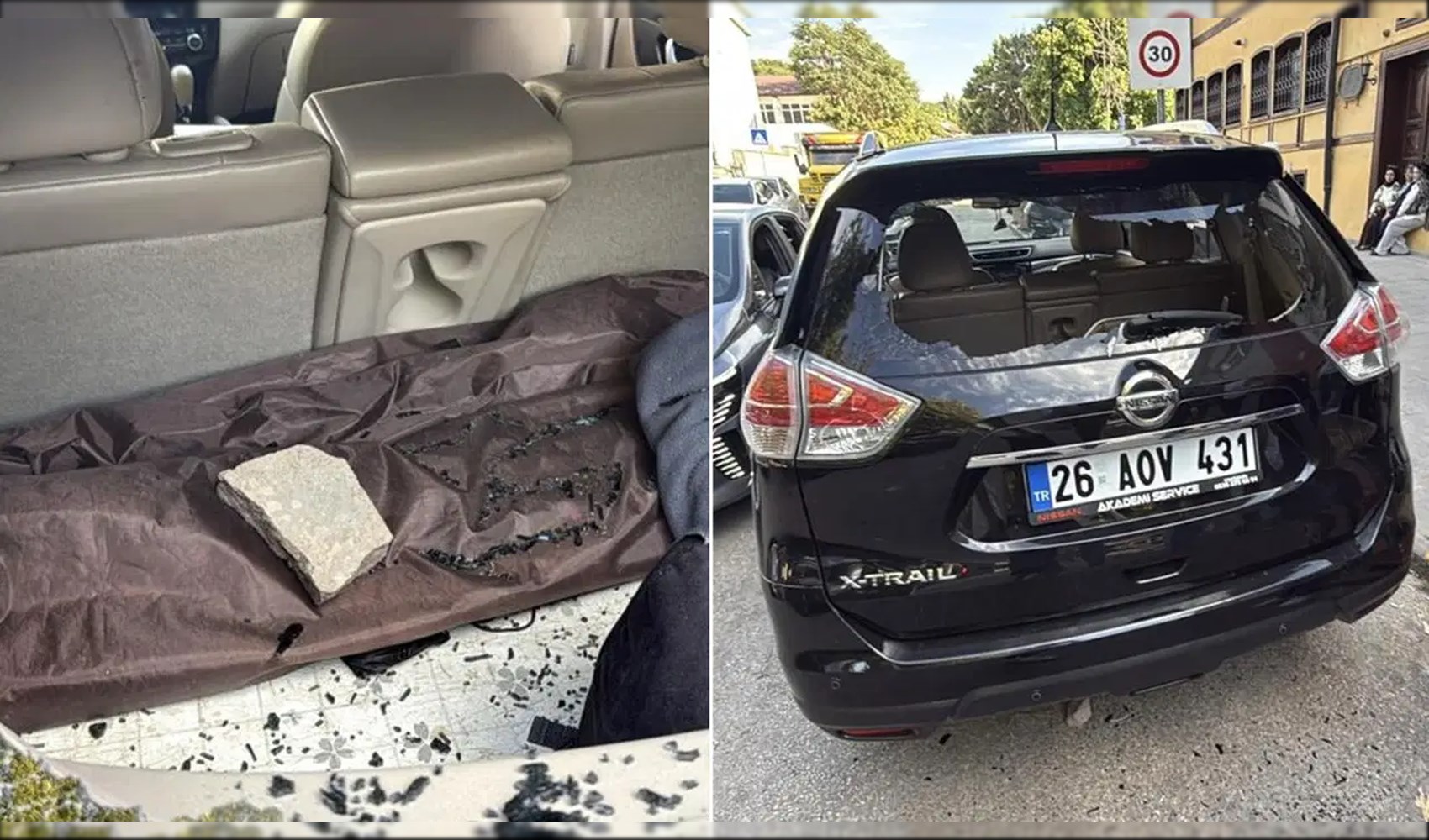 İki aile arasında trafikte korkutucu kavga